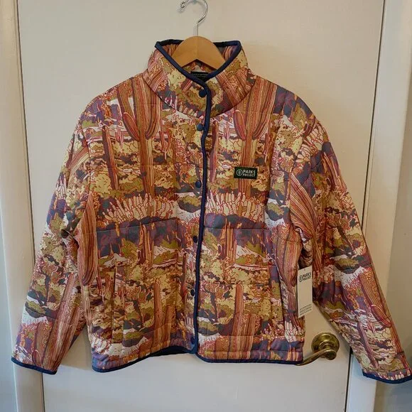 Parks Project Quilted Jacket Saguaro Cacti NWT Size L - Picture 2 of 10